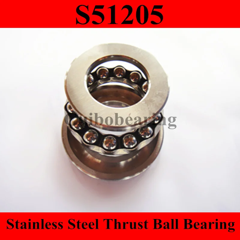 

S51205 stainless steel thrust ball bearing size: 25x47x15mm