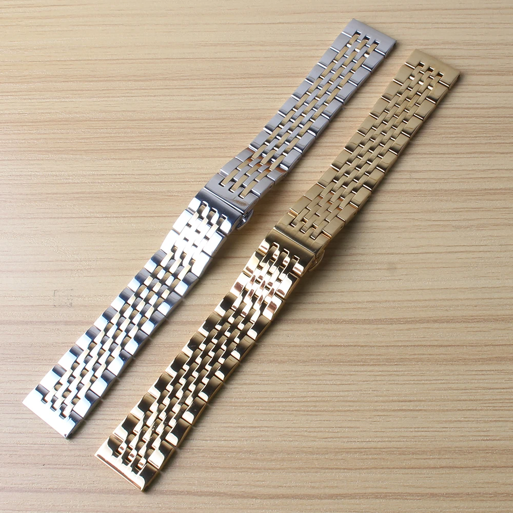 Buy Many color watchbands mixed silver and gold watch strap bracelet for quartz