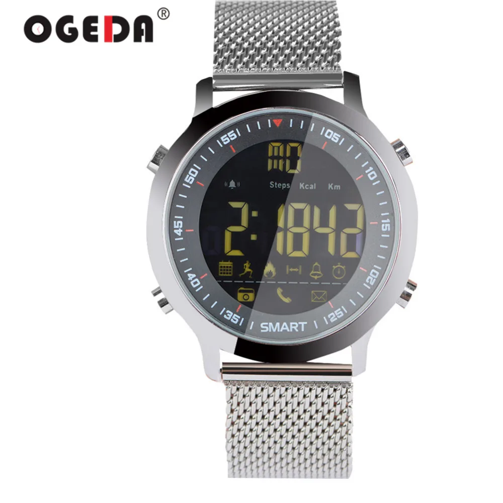 

OGEDA 2019 EX18 Smart Watch Men Women 5ATM Waterproof Bluetooth Call SMS Reminder Pedometer Sleep Monitor Compatibie Android IOS