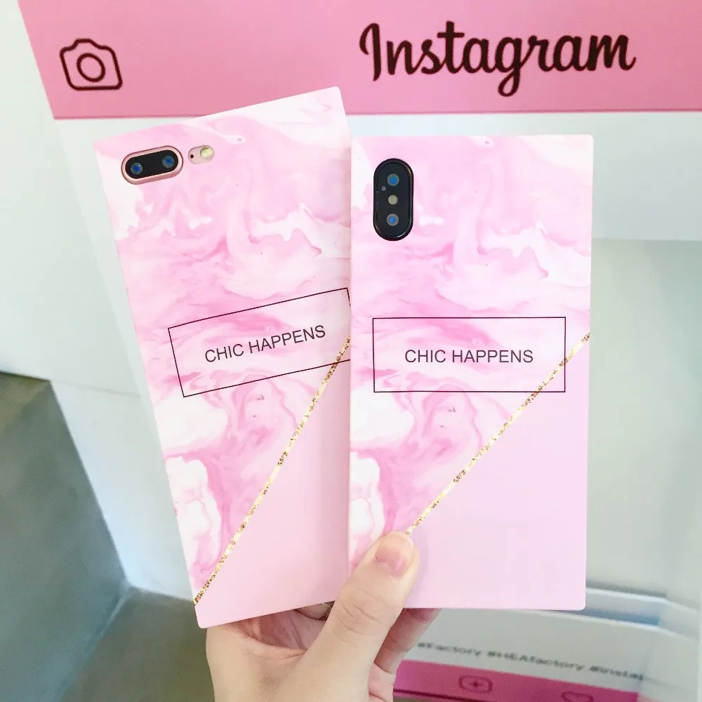 ORYKSZ Мрамор чехол для телефона iPhone 7 8 Plus Rainbow узор Чехлы X 6 S плюс мягкая силиконовая