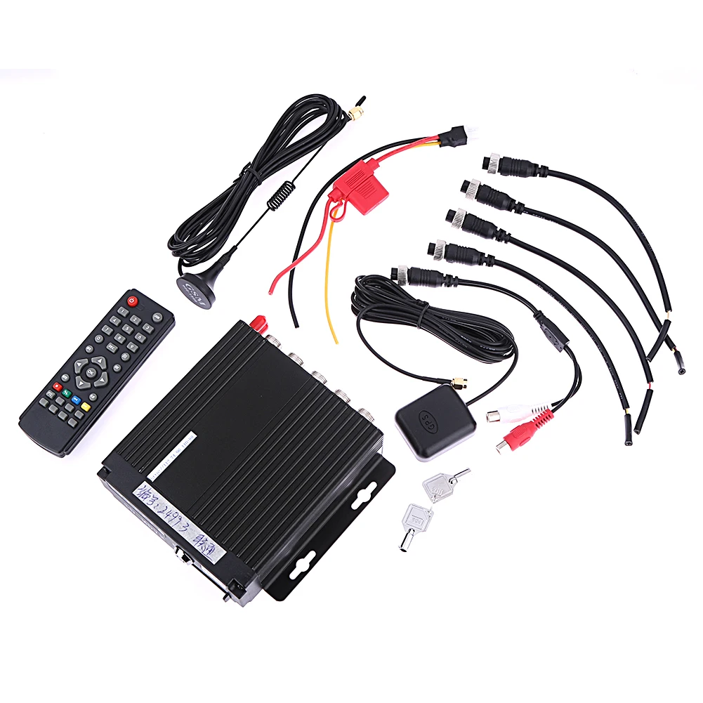 

4CH Channel Car Mobile DVR SD 3G Wireless GPS Realtime Video Recorder Car Camera Driving Recorder For All Bus Truck Cars