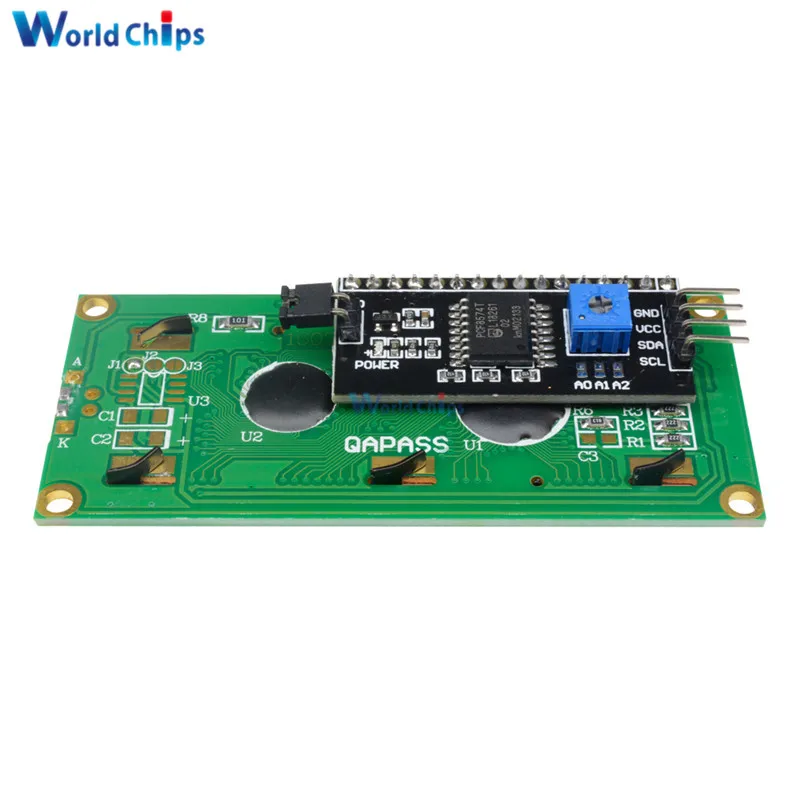 Синий дисплей с подсветкой IIC I2C TWI Φ 1602 16X2 16x2 флейта 5 В для Arduino|lcd display|lcd backlightbacklight