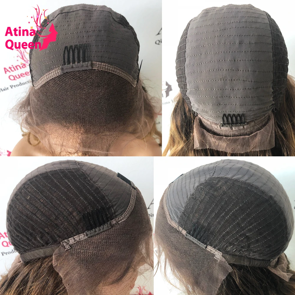 Atina Queen 180 плотность два тона кружева передние человеческие волосы парики с