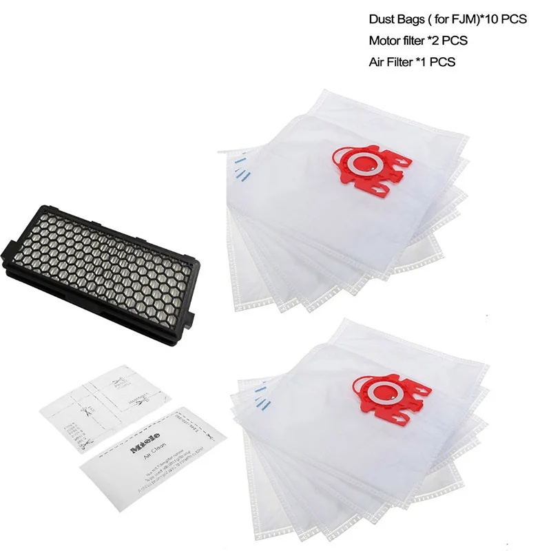 FITS MIELE COMPLETE C3 GN RANGE 10 DUST BAGS /& 4 FILTERS WITH BAG HOLDER