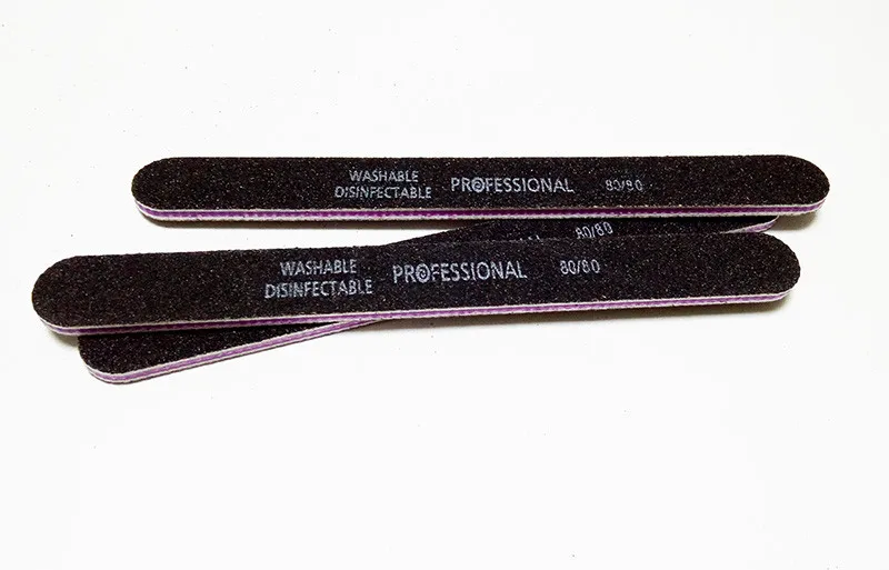 12pcs Fashion Emery Professional Nail File 80/80 Manicure Art Nail File