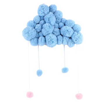 

Baby Pillow Kids Room Decoration Handmade Boys Raining Clouds Water Drop Girls Bed Hanging Teepees Tent Toy For Children
