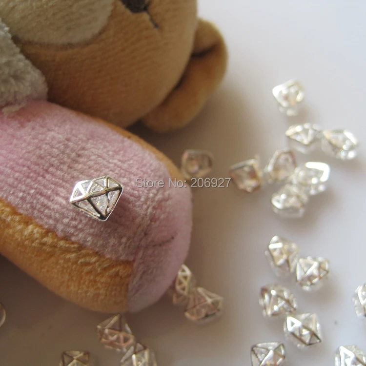 

MD-571 10pcs Fancy Zircon Stone Silver Diamond Deco Metal Charms Metal Deco Charms Nail Art