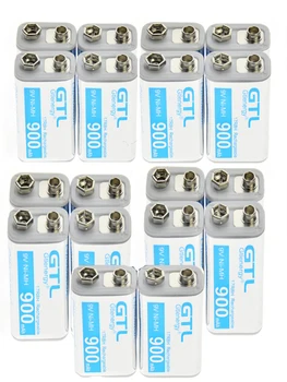 

GTL 9V 900mAh Battery 17R8H PPS Block Rechargeable NiMH Battery
