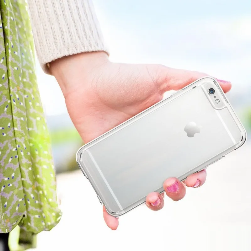 Чехол Ascromy для iPhone 6 s прозрачный жесткий гибридный защитный бампер Apple S iPhone6 чехол