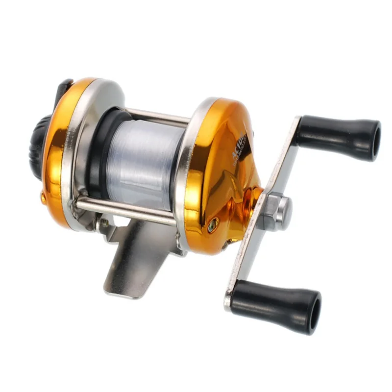 New Mini 5.2:1 Ice Fishing Reels Metal Right Left Hand Bait Reel Casting  Spinning Wheel Beach Accessories With Fishing Line T4