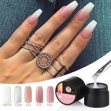 MSHARE УФ строительный гель толщиной Polygel ногтей розовый пилка для ногтей расширение обнаженной прозрачный Французский камуфляж твердый гель(China)