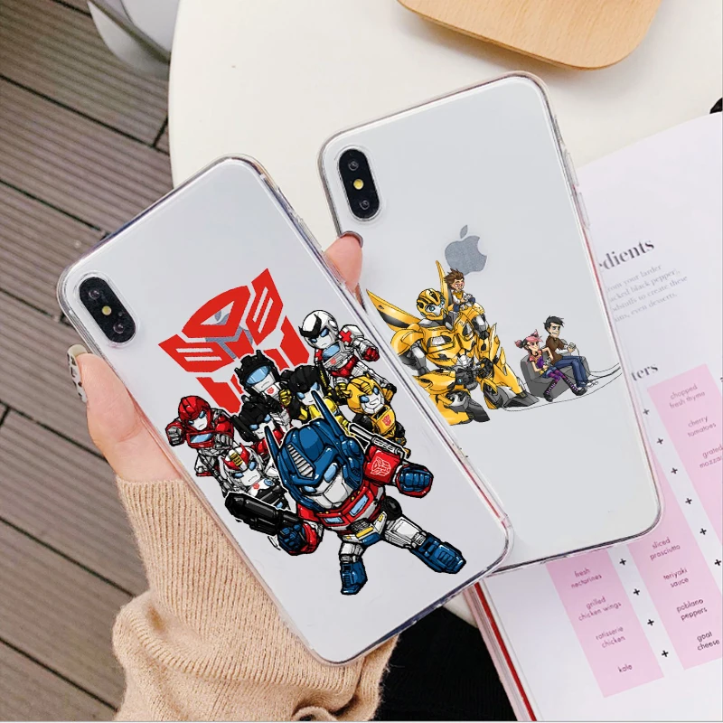 

Transformers Case For iPhone X XS XR XS MAX Autobots Bumblebee Cover For iPhone 6 6S 7 8 Plus 5 5S SE Soft silicone Phone Cases