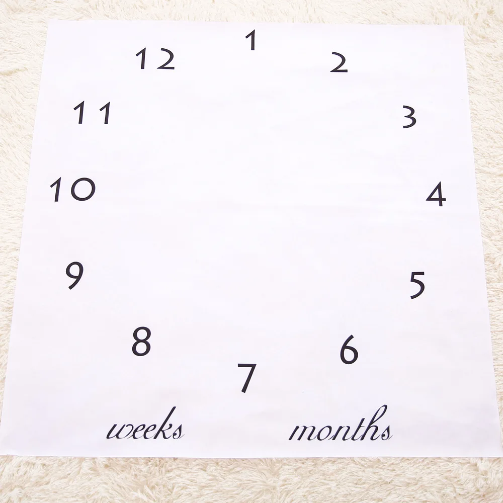 Nouveau Ne Bebe Anniversaire Couverture Photographie Prop Couvertures Tapis Tissu Calendrier Bebe Bebe Garcon Fille Photo Accessoires Aliexpress