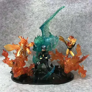 

Hokage Anime Figure Statue Flame Namikaze Minato Uzumaki Naruto Hatake Kakashi PVC Limited Edition Action Collection Model Toys