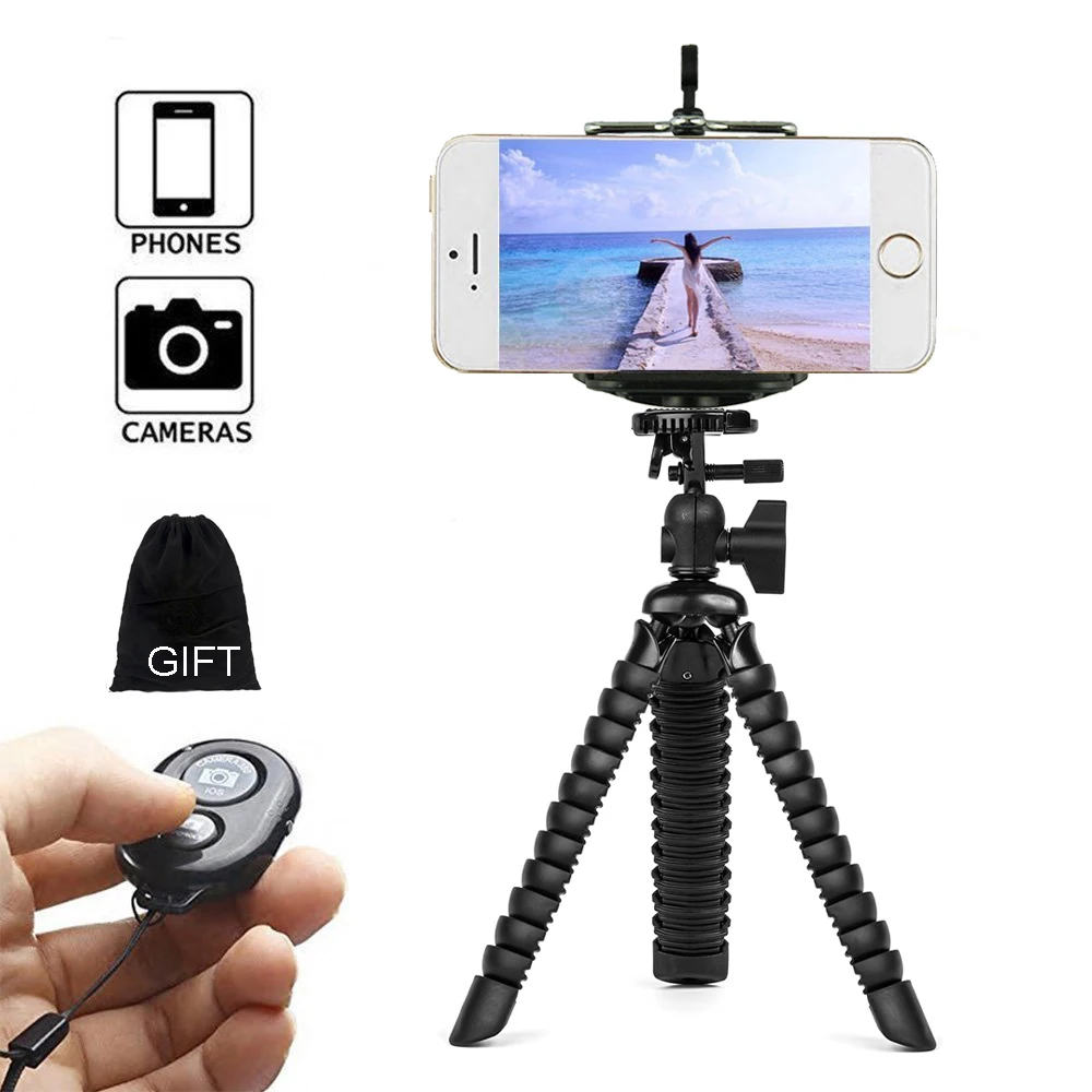 

Flexible Gorillapod Octopus Mini Tripod for iPhone Samsung Xiaomi Huawei Phone Selfie Stick Smartphone Tripod for Gopro Camera