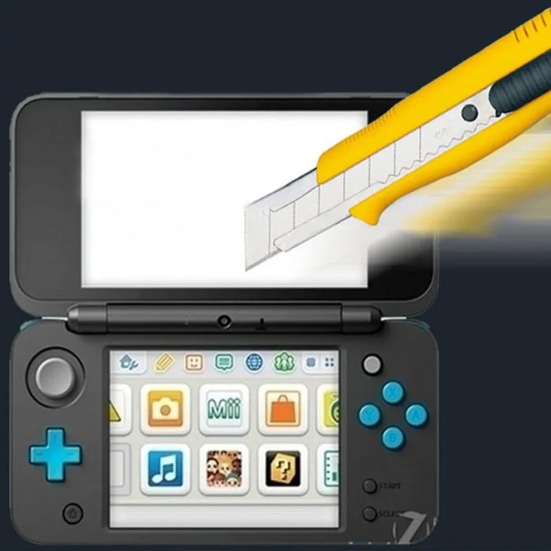 

Top Tempered Glass LCD Screen Protector+Bottom Clear Full Cover Protective Film Guard for Nintendo New 2DS XL/LL 2DSXL/2DSLL
