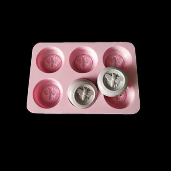 

PRZY Round Six Holes Small Bee Silicone Mold Soap Mould Handmade Soap Making Molds Candle Silicone Mold Resin Clay Mold