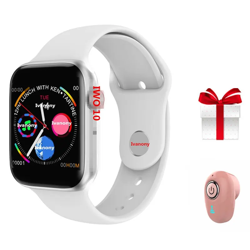 

IWO 10+Earphone/set 44mm size 1:1 Smart Watch IWO 10 Heart Rate ECG Call Message reminder Smartwatch VS IWO 5 IWO 6 For Iphone 6