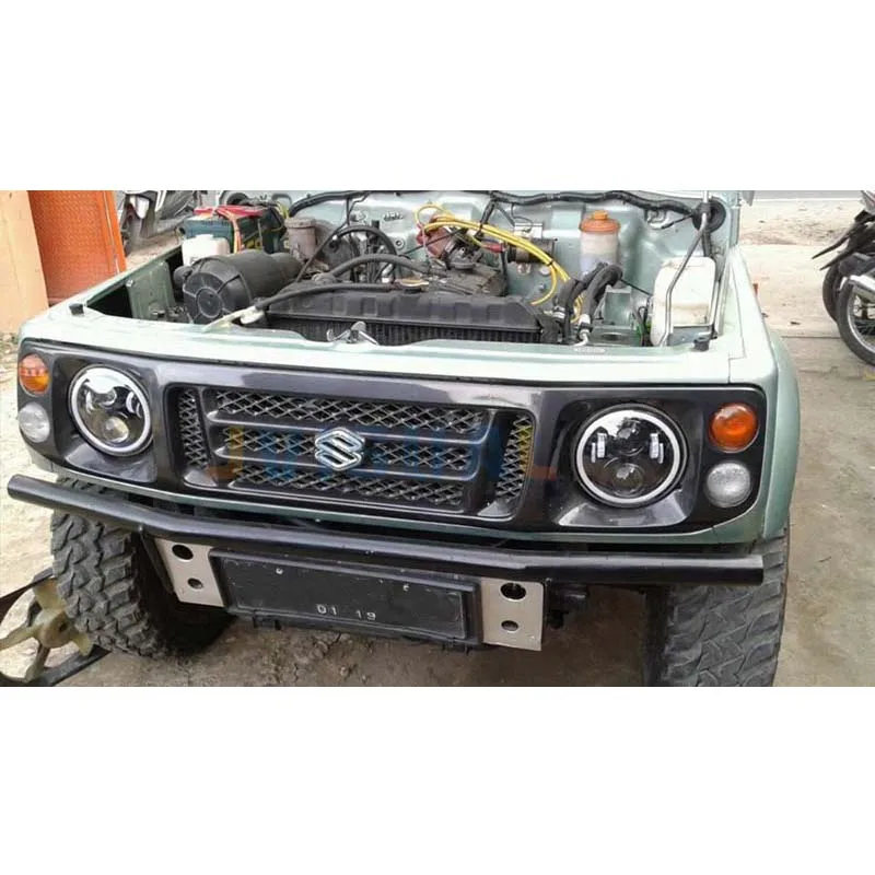Светодиодный головной светильник для Jeep CJ/ Wrangler JK светодиодный Land Rover Defender Lada 4x4 Niva