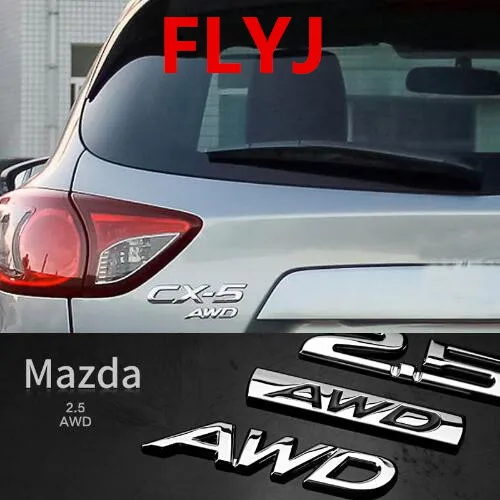 1 шт. 3D металлический AWD 2 0 5 Автомобильный боковое крыло задний багажник эмблема