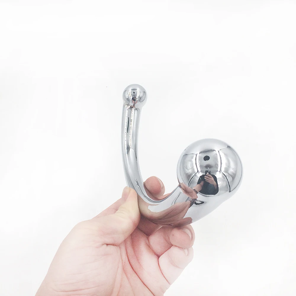 Tabuy stainless steel P-spot massager G-spot wand massage stick pure Metal Anal sex toy13