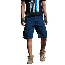 Для мужчин шорты летние камуфляжные шорты Карго мужские в стиле милитари прочные шорты Hombre высокое качество Пляжные шорты Рабочая одежда