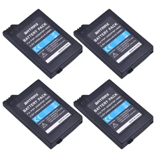 4Pcs 3.6V 2400mAh PSP 2000 Batteries for Sony PSP2000 PSP3000 Console 4pcs 3 6v 2400mah psp 2000 batteries for sony psp2000 psp3000 console