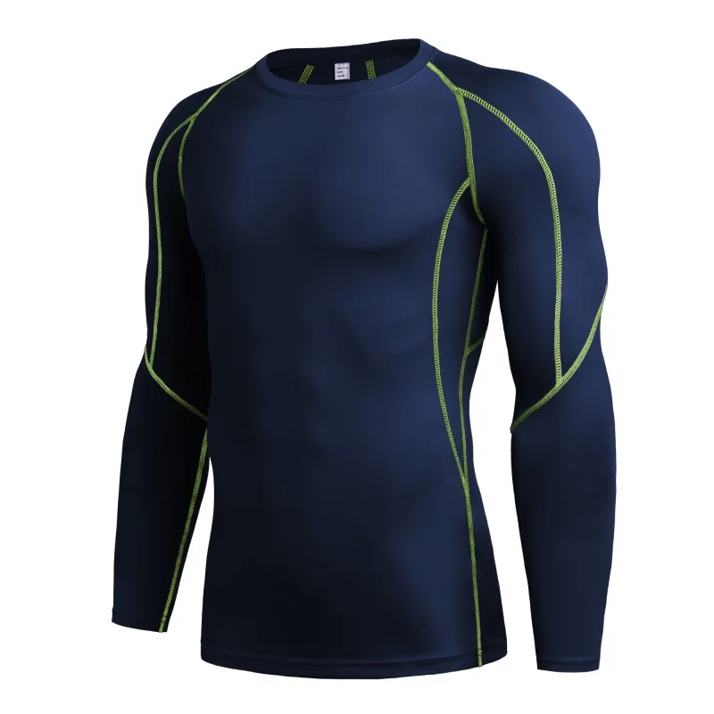 

Men's Tights Fitness Exercises Men's Riding Workout Quick-Drying Compression Long Sleeve T-Shirts Fitness Clothing