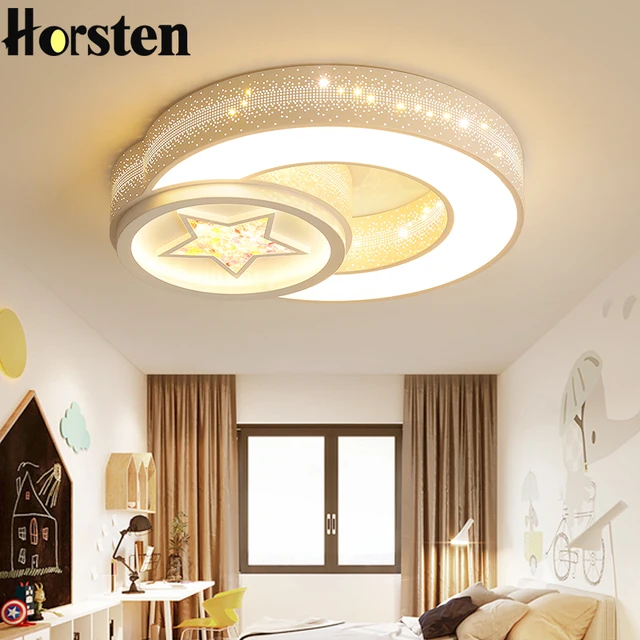 Nordic Modern Star And Moon Ceiling Lights Creative Acrylic Round Nordic Modern Star And Moon Ceiling Lights Creative Acrylic Round Children Kids Baby Bedroom Room Lighting Simple Lamp