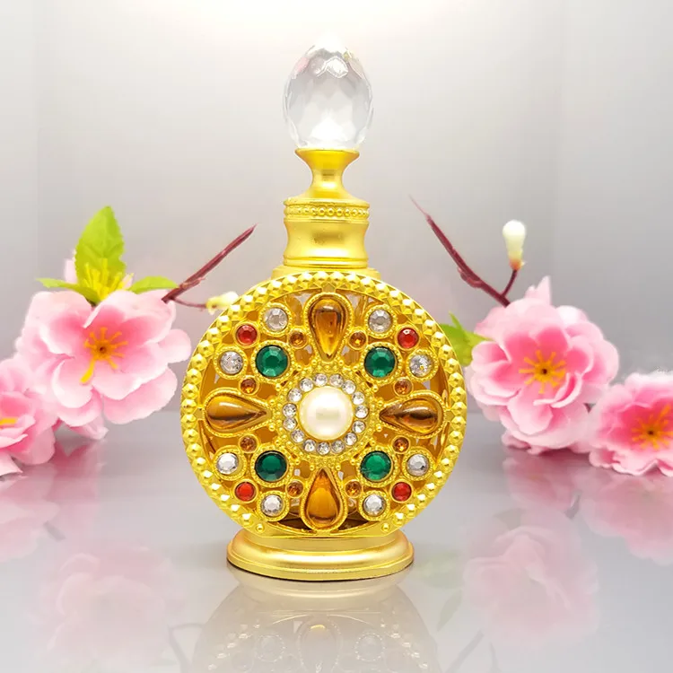 15ML perfume sample bottles golden essential oil bottle small pefume