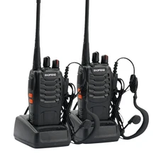 2 шт Baofeng BF-888S портативная рация 5 Вт портативная двухсторонняя радио и гарнитура UHF 400-470 МГц частота портативный CB радио коммуникатор