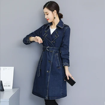 

Rihschpiece Spring Oversize Jeans Jacket Women Poncho Vintage Denim Jackets Long Sleeve Basic Coat Female Pocket Jacket Parkas
