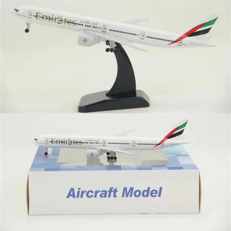 

19CM 1:400 Boeing B777-300 model EMIRATES AIRLINES with plastic base alloy aircraft plane collectible display static model