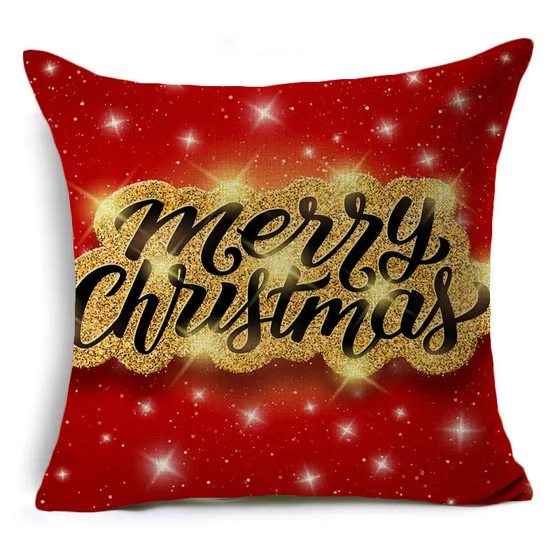 1" Elife, полиэстер, хлопок, лен, Веселый Рождественский Чехол на подушку, Санта Клаус, Наволочка на подушку, чехол для дивана, поясная, домашний декор - Цвет: 13