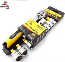 

R'DEER chromium-vanadium steel 12pcs 1/2" 12.5mm 6pt 72teeth ratchet socket wrench set NO.RTH-12A