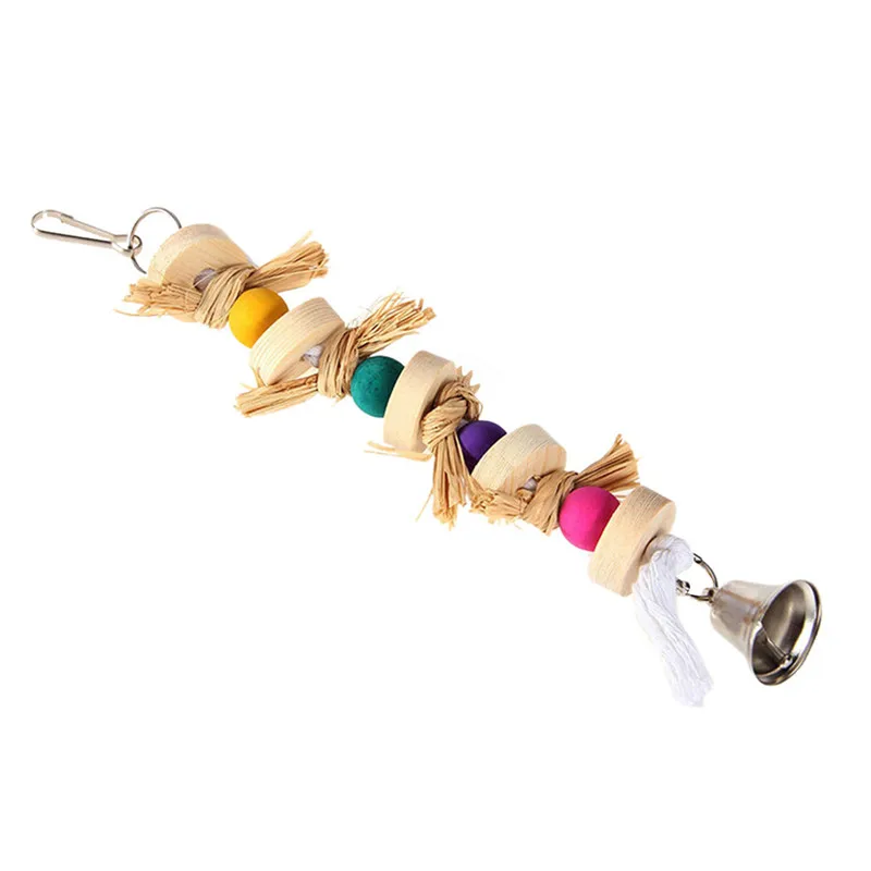 32cm Bird Wood Chewing Toy Parakeet Natural Chewing Toy Parrot Bird