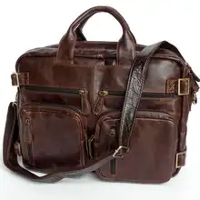 Винтаж мешок первый Слои Пояса из натуральной кожи Для мужчин Портфели коровьей портфели Курьерские сумки Бизнес Для Мужчин's Дорожные сумки# vp-j7026