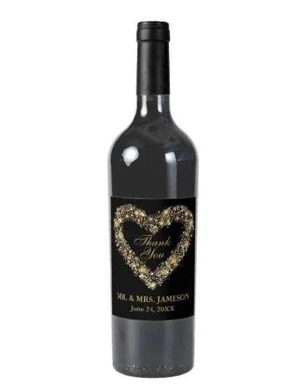 Custom Wedding Wine Bottle Label, Customizable Wine Labels Bridal Shower, Personalized bridesmaid Wine Gift Stickers