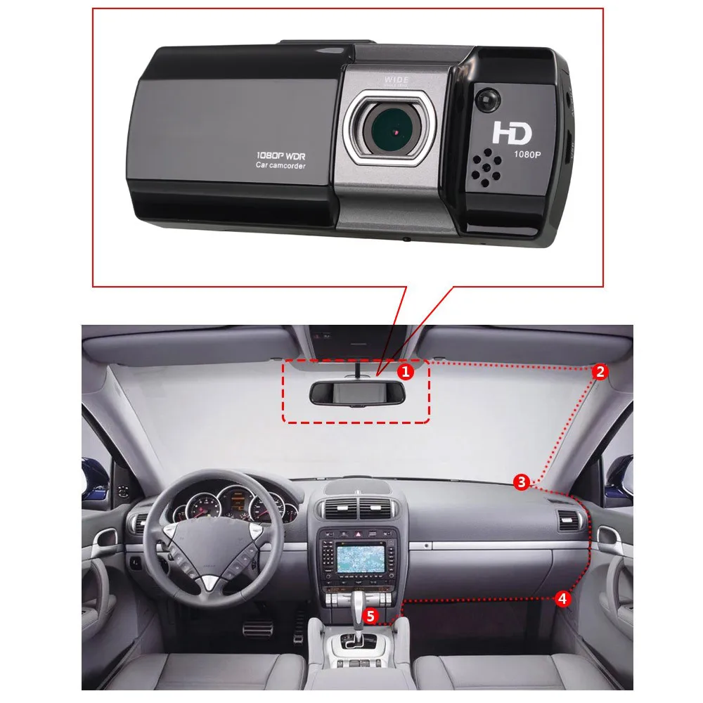 Podofo Car DVR Novatek 96650 AT550 FHD 1080P 2.7\