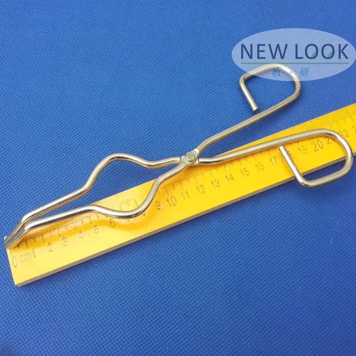 Chemical laboratory equipment Crucible tongs Chrome plated Crucible