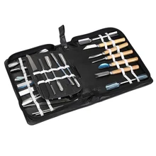 46 teile/satz Tragbare Kulinarische Carving Werkzeug Edelstahl Set Gemüse Obst Ätherisches Carving Garnierung Schneiden Küche Sets