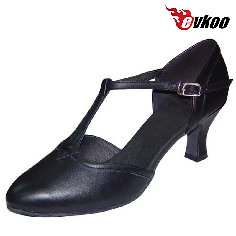 Evkoodance Black Women's Latin/ballroom/salsa Shoes 6cm Heel Height