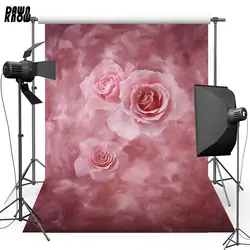 Новый тканевый полиэфирный фон для свадебной фотостудии с цветком и виниловым декором для малышей