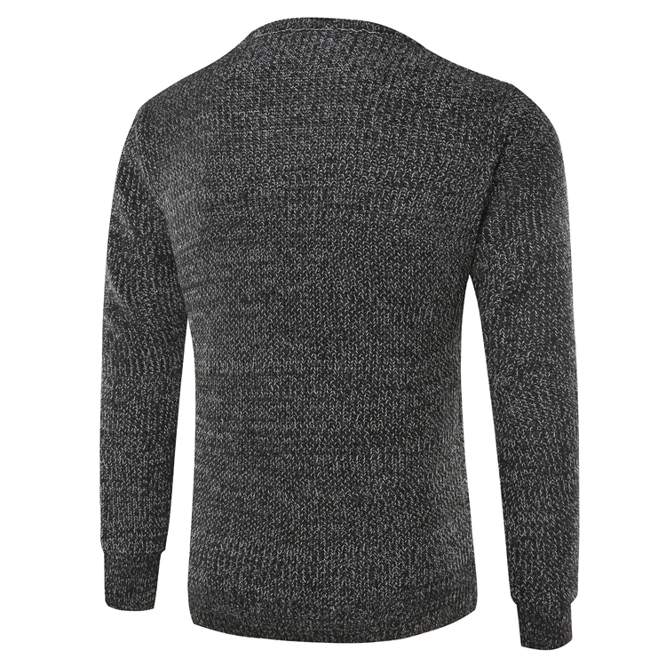Мужской термальный трикотаж slim fit мужской свитер с круглым вырезом