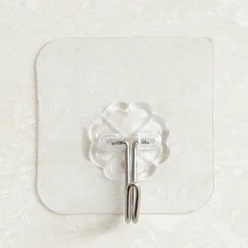 

10 Pcs Strong Seamless Adhesive Hook Home Kitchen Hooks Transparent Suction Cup Sucker Wall Hooks Hanger for Kitchen Bathroom