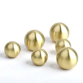 

Gold Brass Kitchen Cabinet Knobs Drawer Cupboard Dresser Furniture Pulls Ball Shape-4Pack