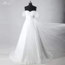 TW0228 Vestidos De Novia White Tulle Wedding Dress 2018 Robe De Mariage Lace Bridal Dress