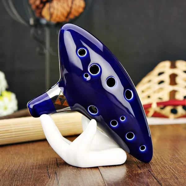 12 отверстий Alto C Ocarina Flute Ceramic Legend of Zelda Color Box|legend zelda ocarina|12 hole ocarinaocarina flute |