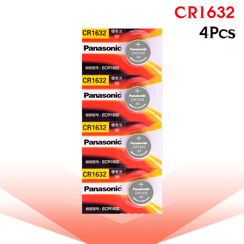 

4 X original brand new battery for PANASONIC cr1632 3v button cell coin batteries for watch computer cr 1632 Suitable Watch