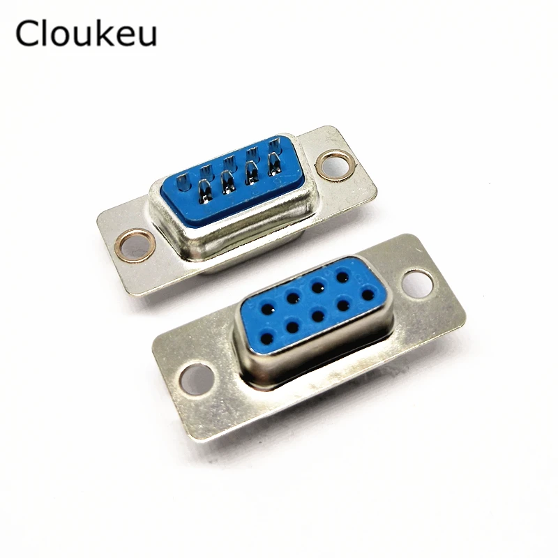 5Pcs DR9 Hole Female Bending Pin 90DEG Connector RS232 Serial Port DB9F Adapter 5Pcs DR9 Hole Female Bending Pin 90DEG Connector RS232 Serial Port DB9F Adapter